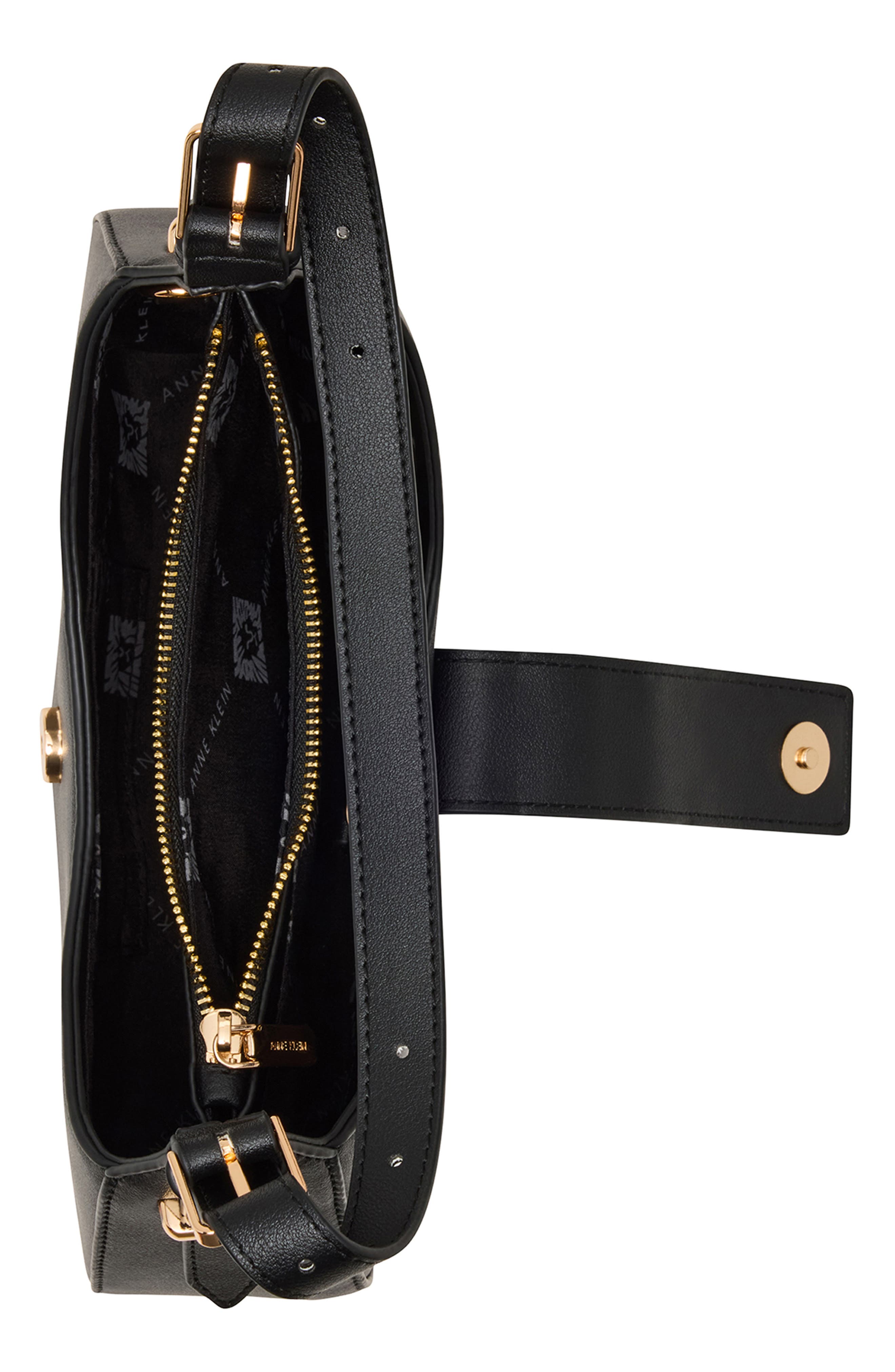 Anne Klein Curved Shoulder Bag, Alternate, color, 