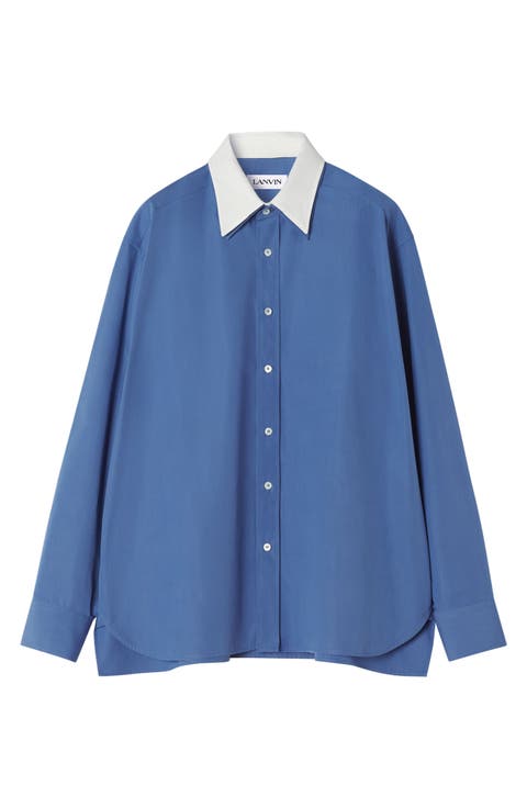 Oversized Cotton Poplin Shirt
