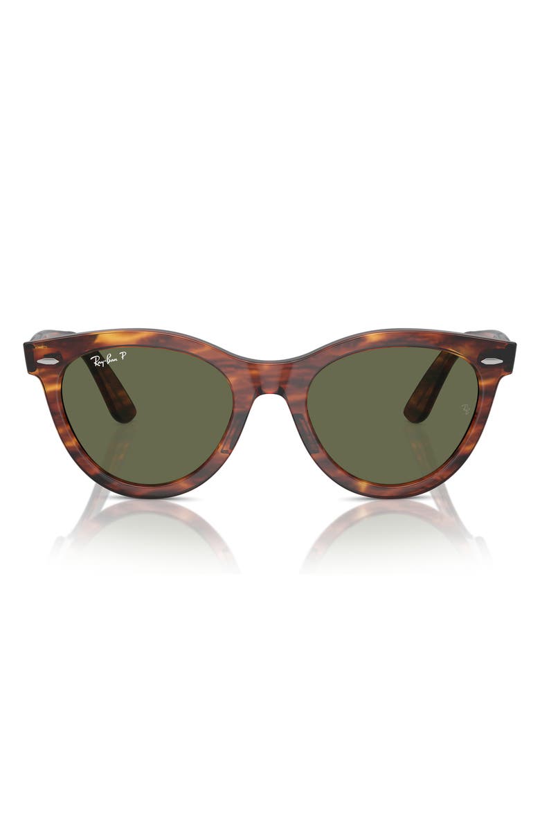 Ray-Ban Way 54mm Polarized Oval Wayfarer Sunglasses, Main, color, 