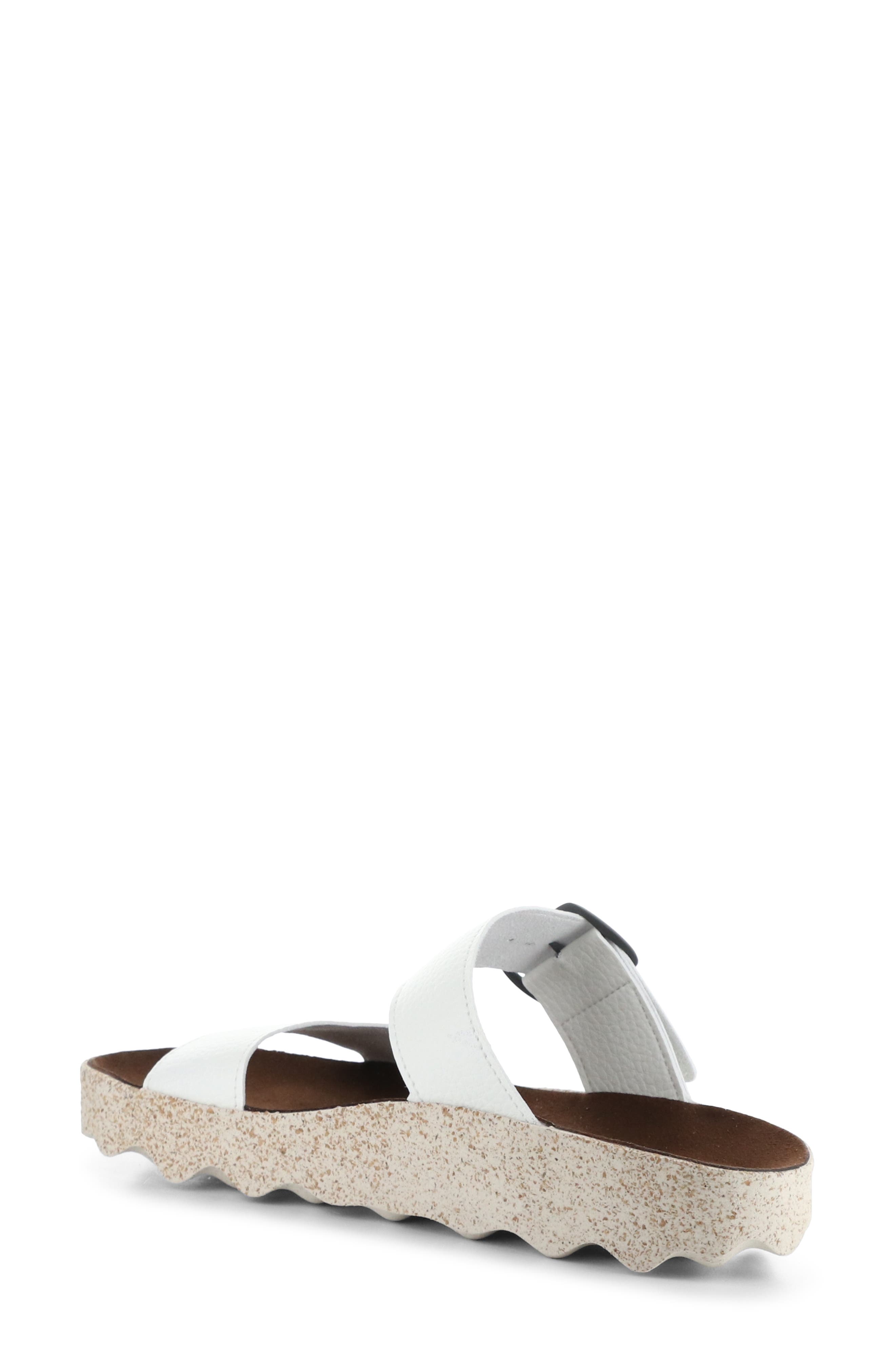 Coly Platform Slide Sandal, Alternate, color, WHITE ECO FAUX LEATHER