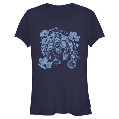 Junior's Descendants Wicked Wonderland Down the Rabbit Hole  Graphic T-Shirt