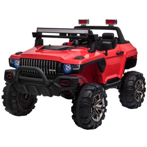 12V Ride-on Truck with Remote Control, 2-Seater, Music