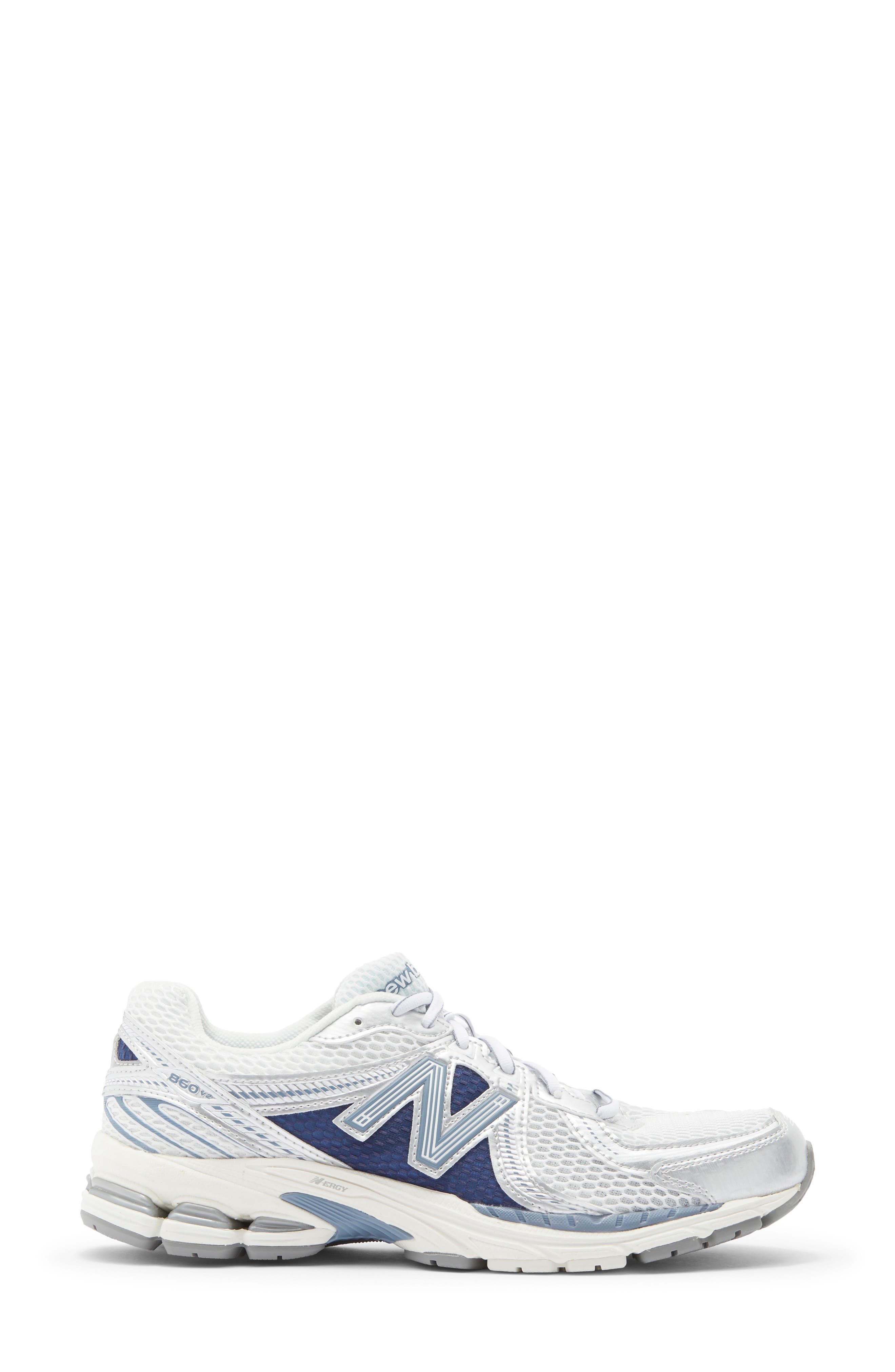 New Balance 860v2 Running Shoe, Alternate, color, Sea Salt/ Vintage Indigo