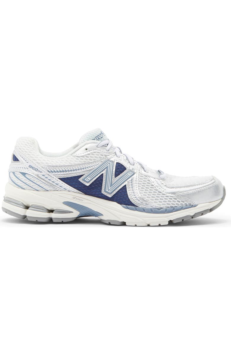 New Balance 860v2 Running Shoe, Alternate, color, Sea Salt/ Vintage Indigo