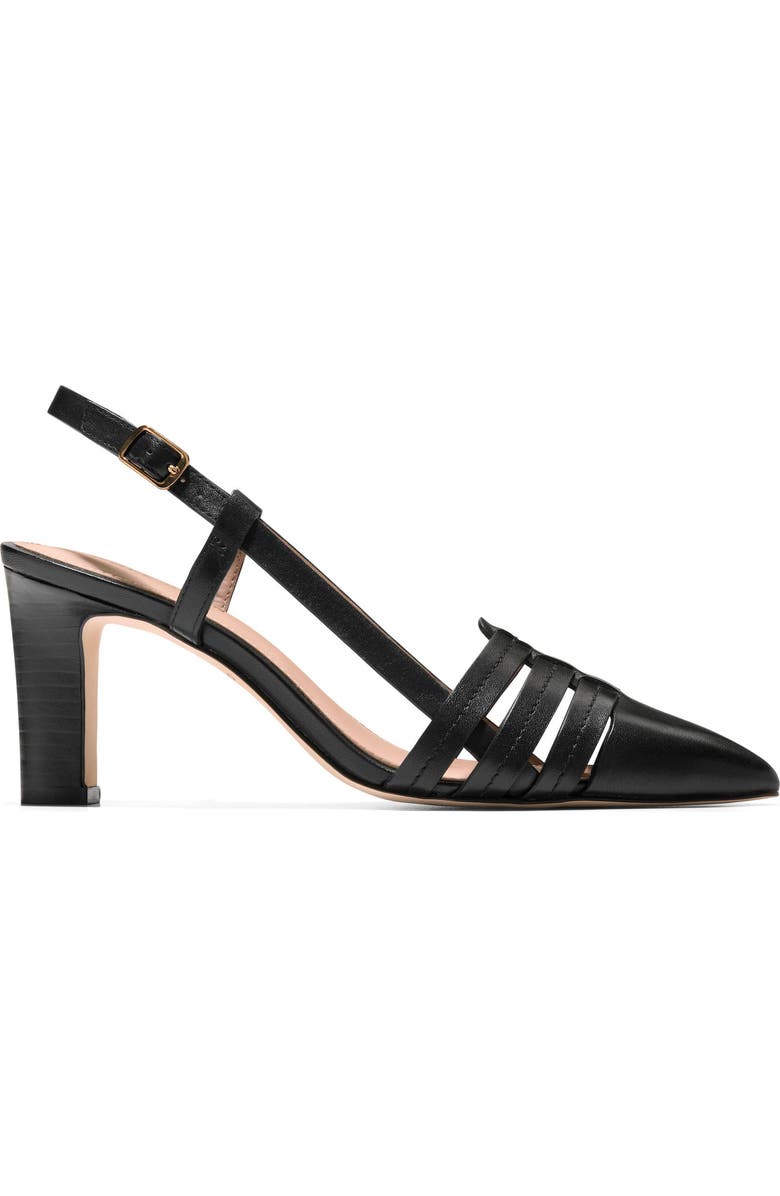 Cole Haan Mylah Slingback Pump, Alternate, color, Black Leather