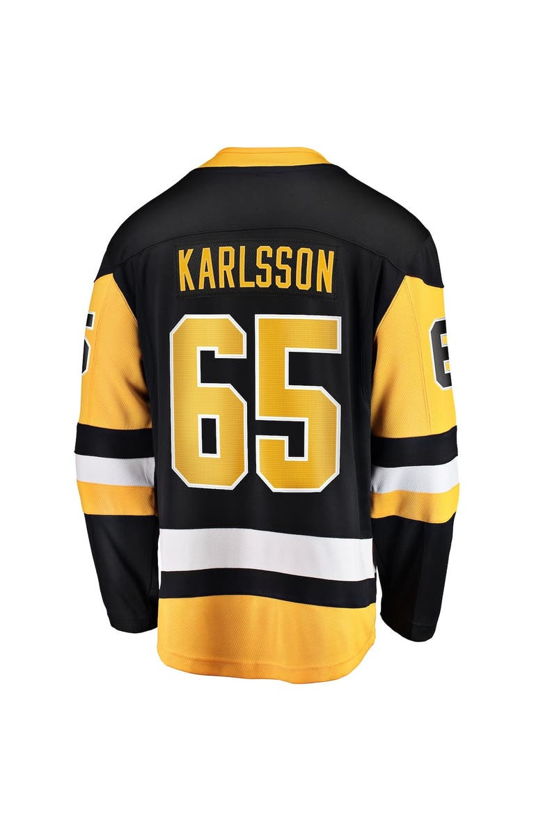 FANATICS Men's Fanatics Branded Erik Karlsson Black Pittsburgh Penguins Home Breakaway Jersey, Alternate, color, Black