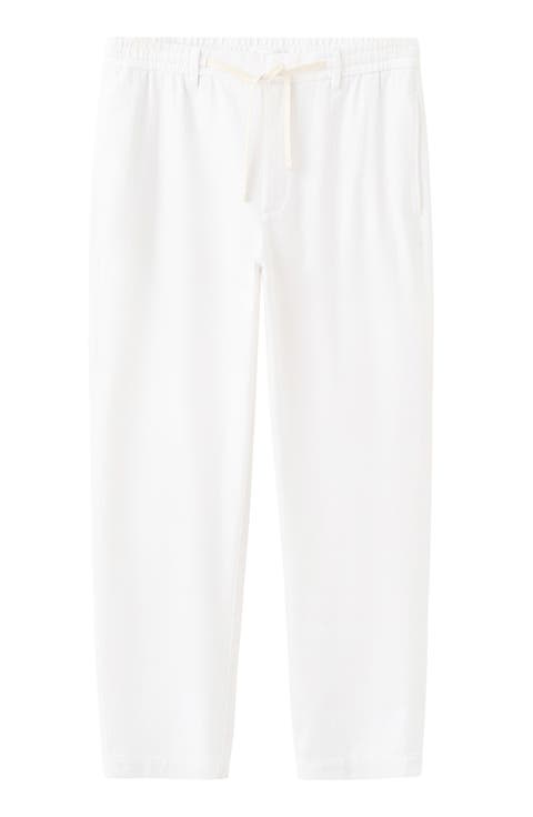 Relaxed Fit Cotton & Linen Pants