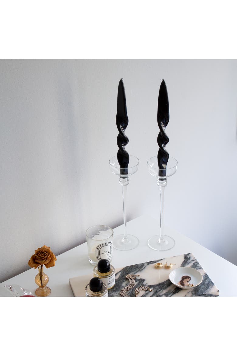 Taper Candle Set, Alternate, color, Ivory