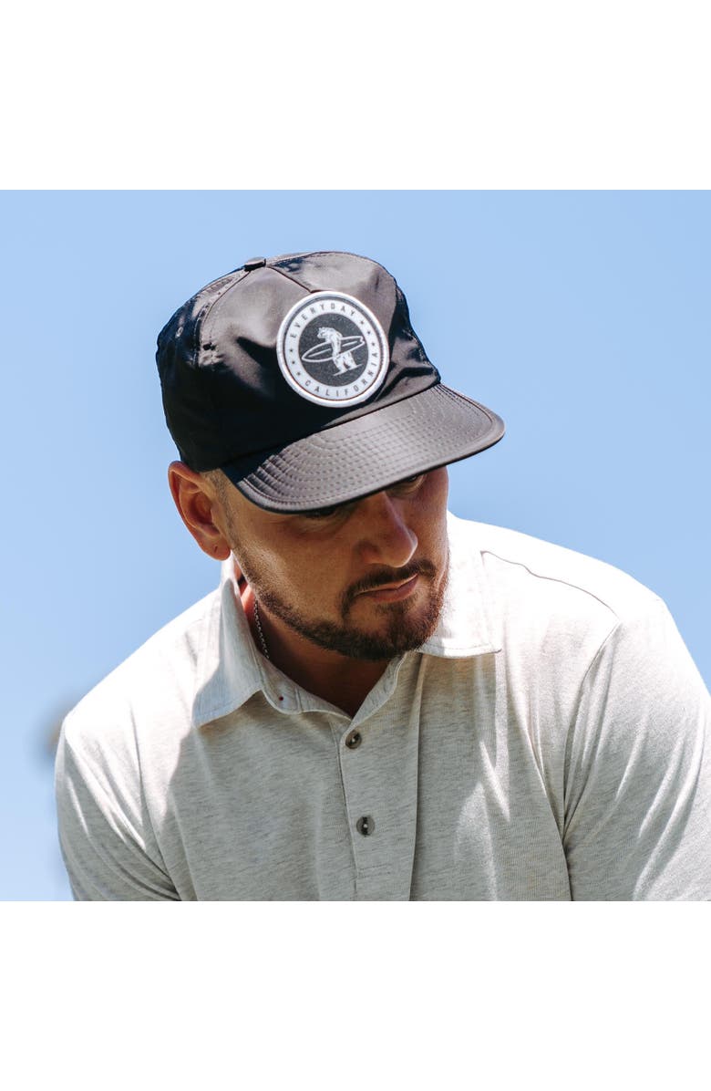 Everyday California Floating Waterproof Snapback Hat, Alternate, color, Black