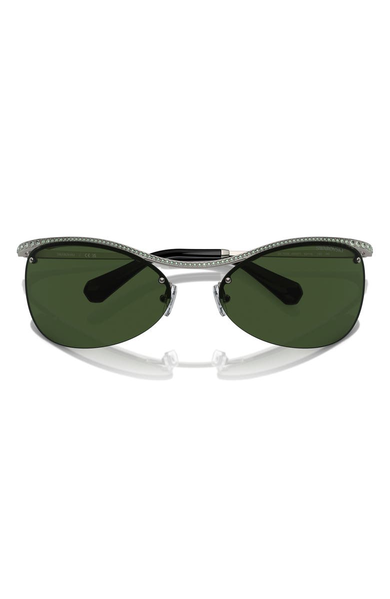 Swarovski 63mm Irregular Sunglasses, Alternate, color, 