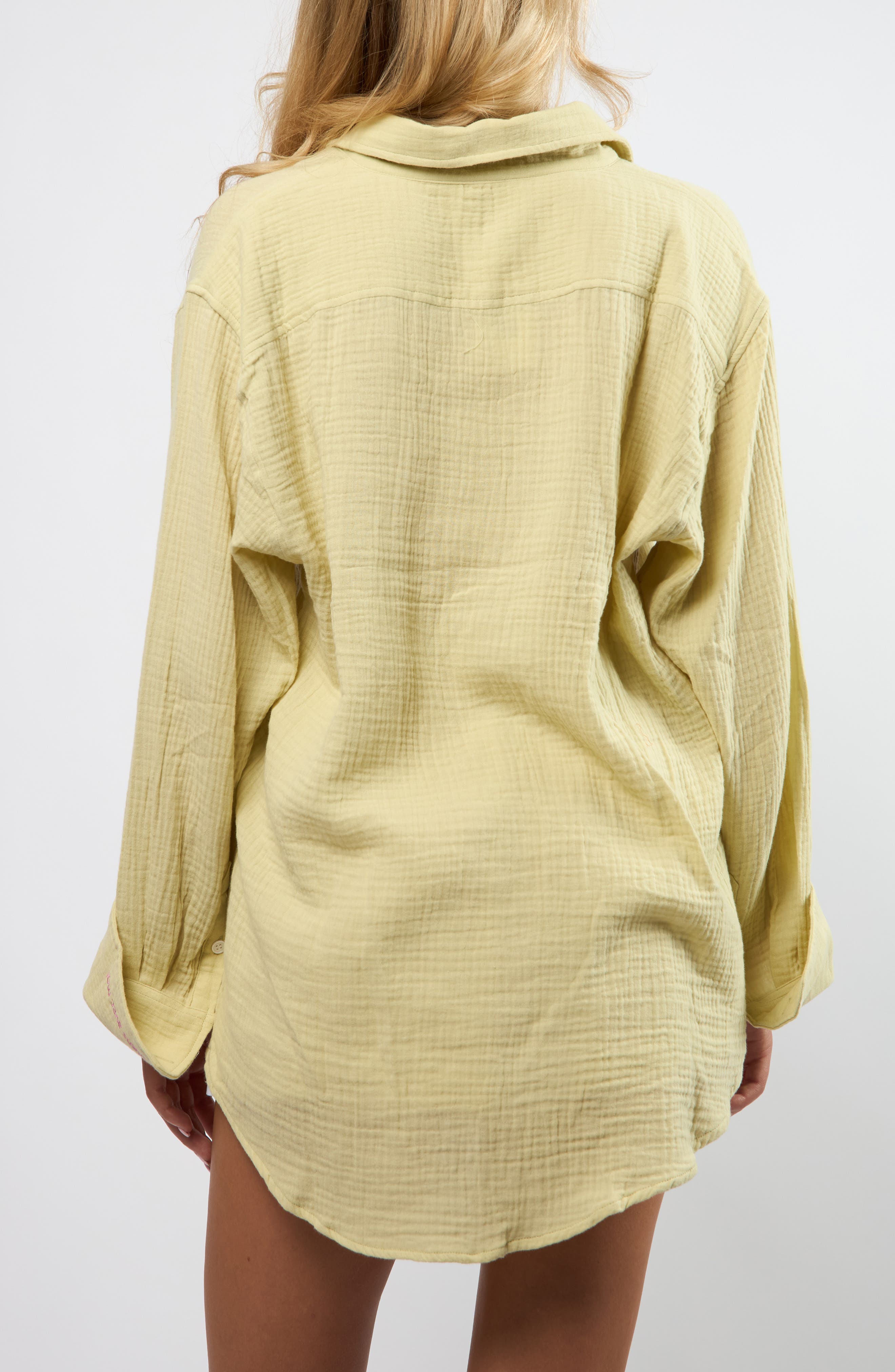 Resort Crinkle Cotton Button-Up Shirt - image 2
