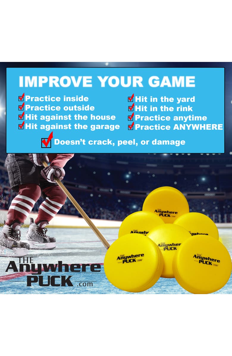 Anywhere Sports Yellow Foam Hockey Training Set, Alternate, color, Multicolored