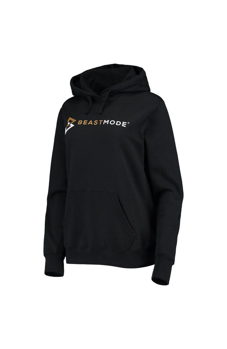Beast Mode Women's Beast Mode Black Basic Logo Pullover Hoodie, Alternate, color,