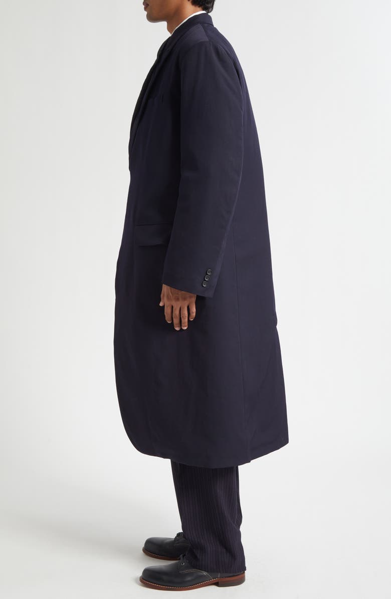 Yohji Yamamoto Water Repellent One-Button Jacket with Detachable Liner, Alternate, color, Navy