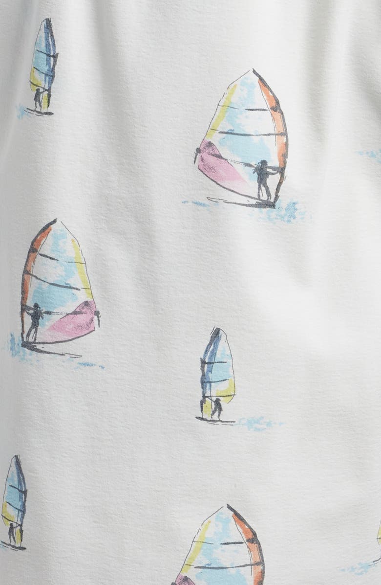 Fair Harbor The Bungalow Water Repellent Swim Trunks, Alternate, color, White