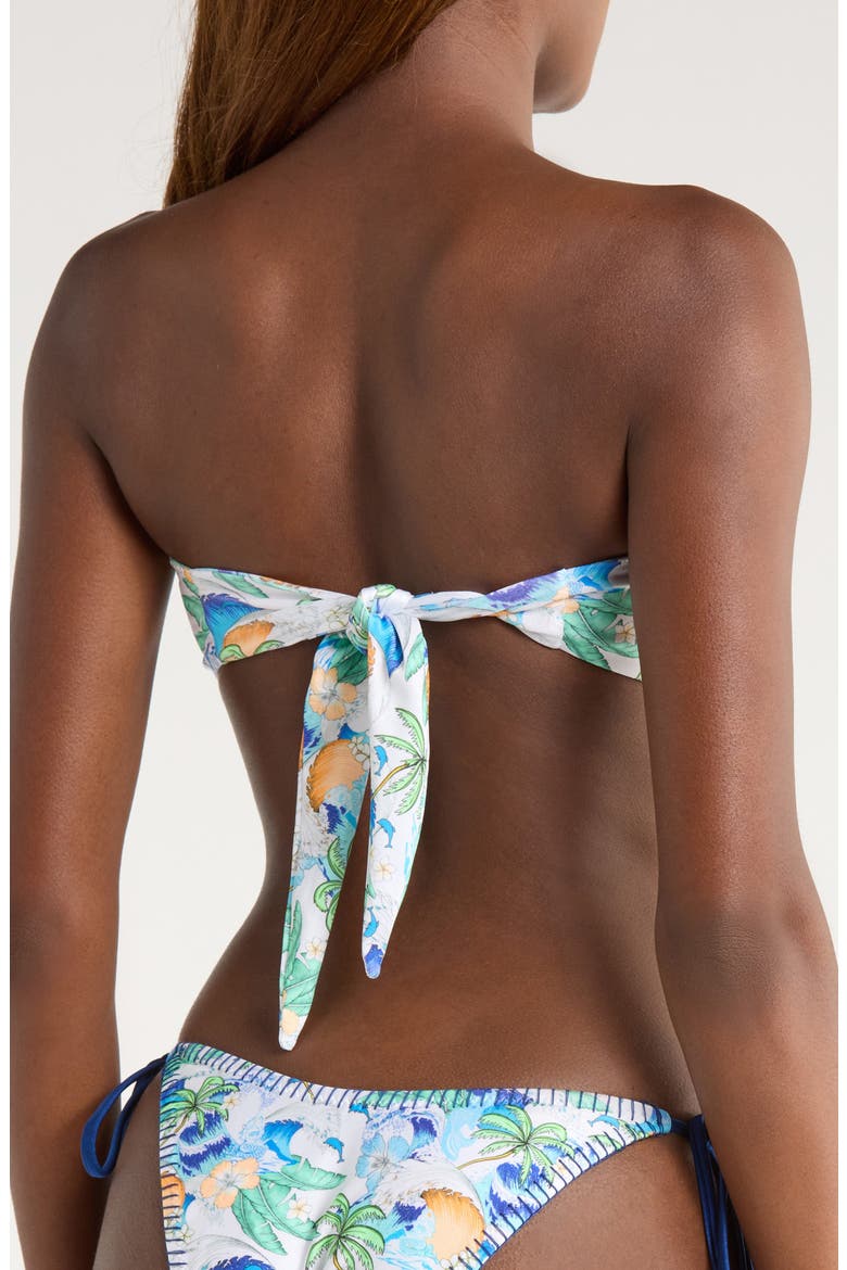 Strapless O-Ring Bikini Top, Alternate, color, BLUE CRUSH