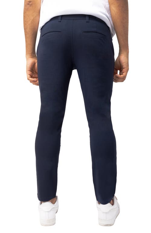 X-ray Xray Hidden Zip Pocket Twill Trousers In Navy