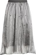 NIKKI LUND Elsa Beaded Asymmetric Skirt