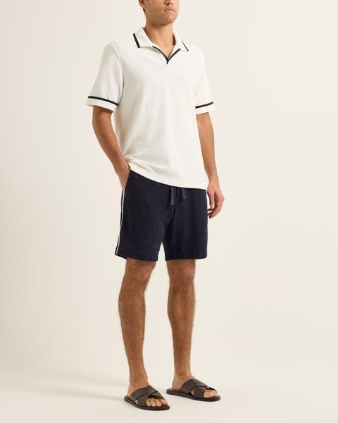 Trevone Towelling Classic-Fit Drawcord Sweat Shorts