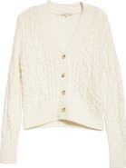 Vince Triple Braid Cable Wool & Cashmere Cardigan