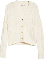 Vince Triple Braid Cable Wool & Cashmere Cardigan