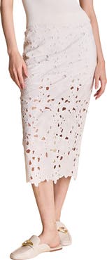 Endless Rose Cutout Lace Midi Skirt