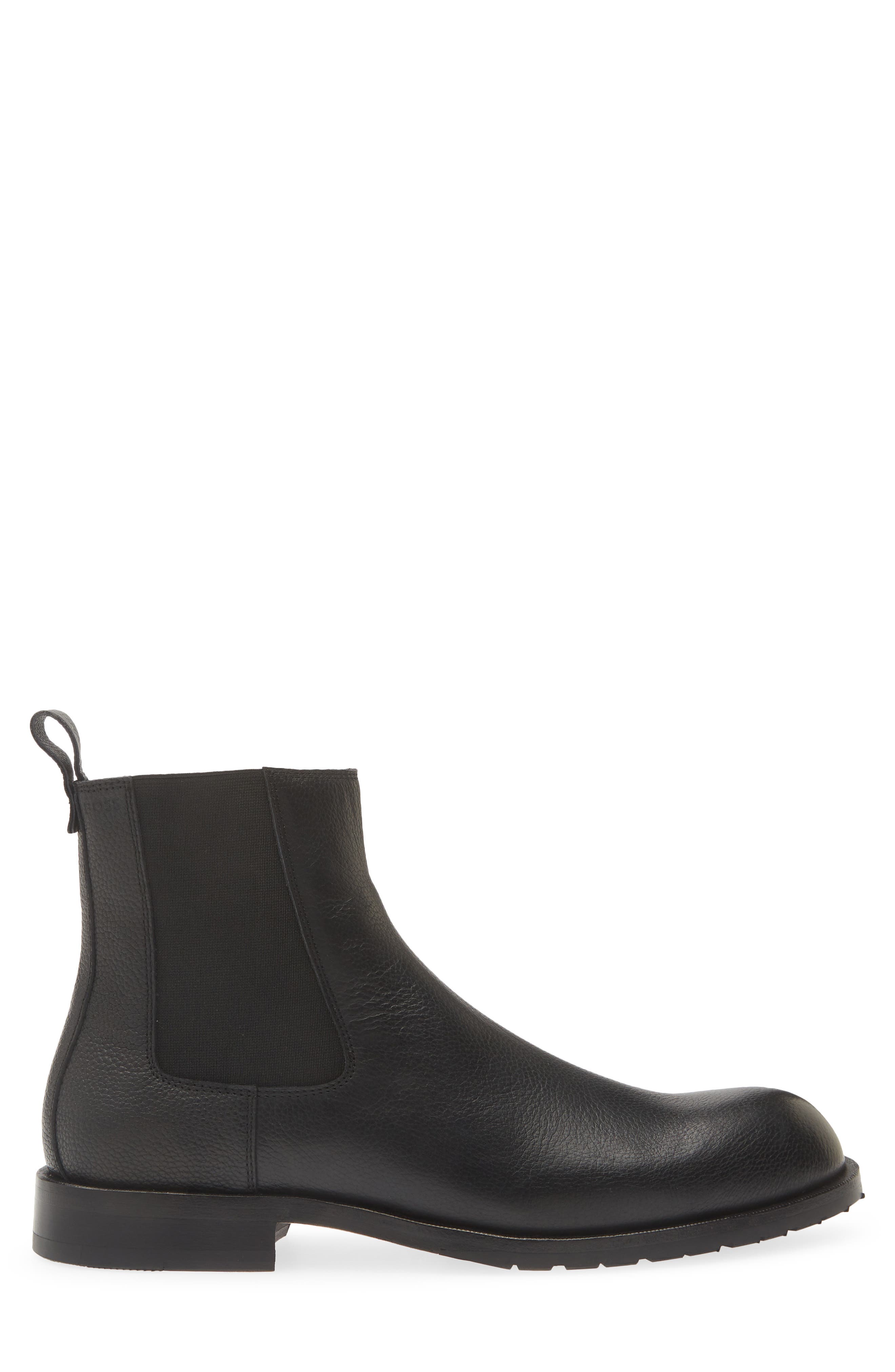 Tayil Leather Chelsea Boot, Alternate, color, BLACK