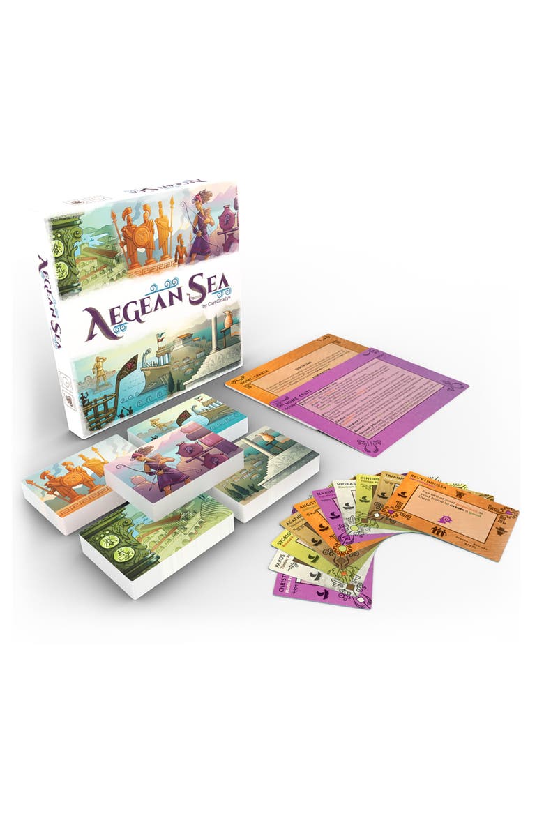 Asmadi Games Aegean Sea Strategy Card Game, Take Charge Of Ancient Peoples, 25 Players, Alternate, color, Multicolored
