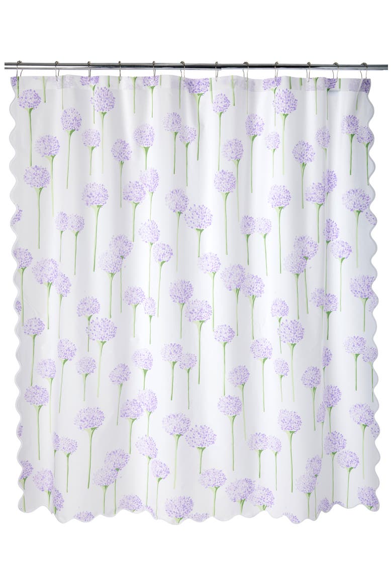 Floral Shower Curtain, Main, color, LAVENDER