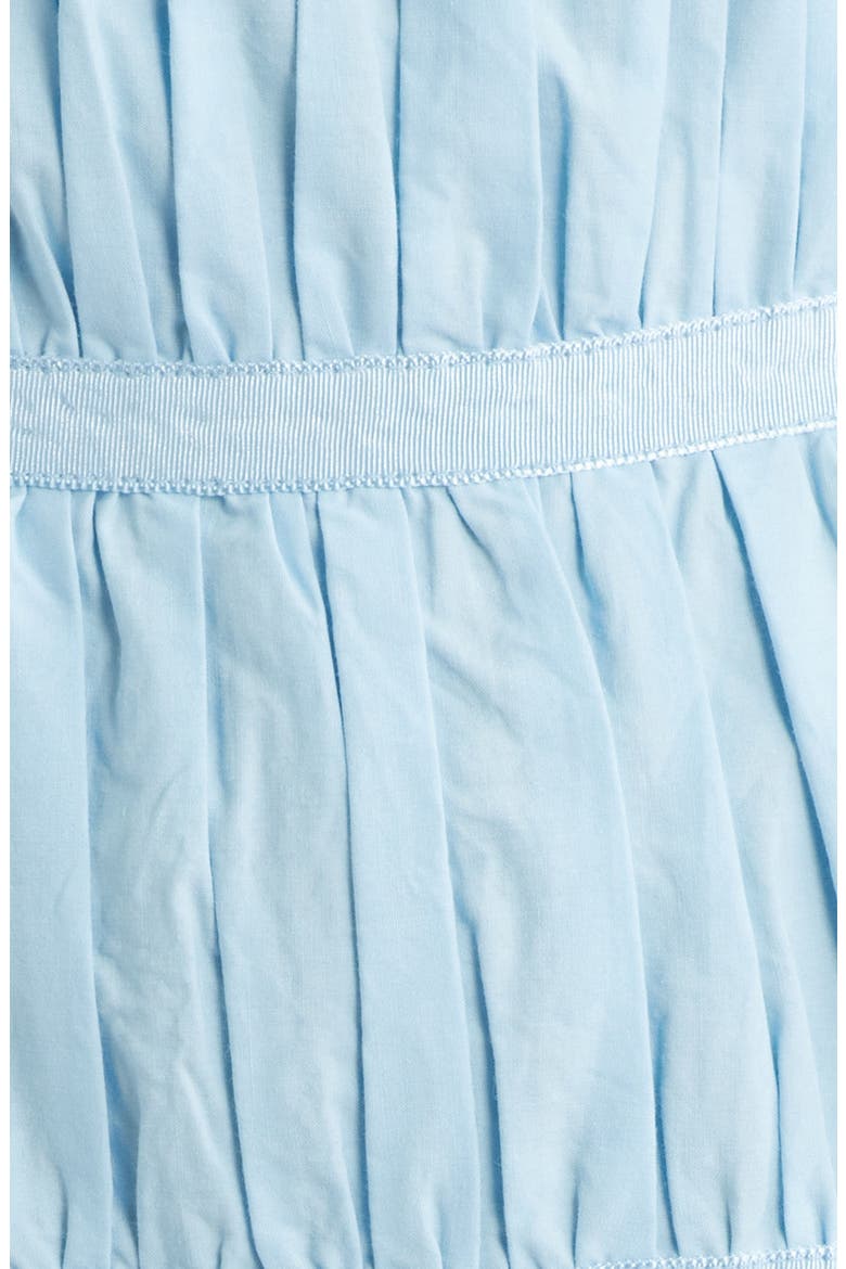 Pleat Detail Cotton Maxi Sundress, Alternate, color, MEDIUM BLUE