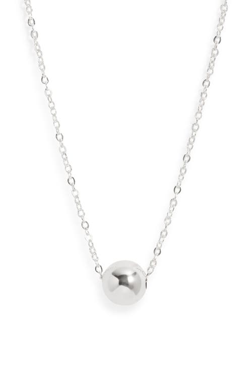 Set & Stones Reina Bead Pendant Necklace In Silver