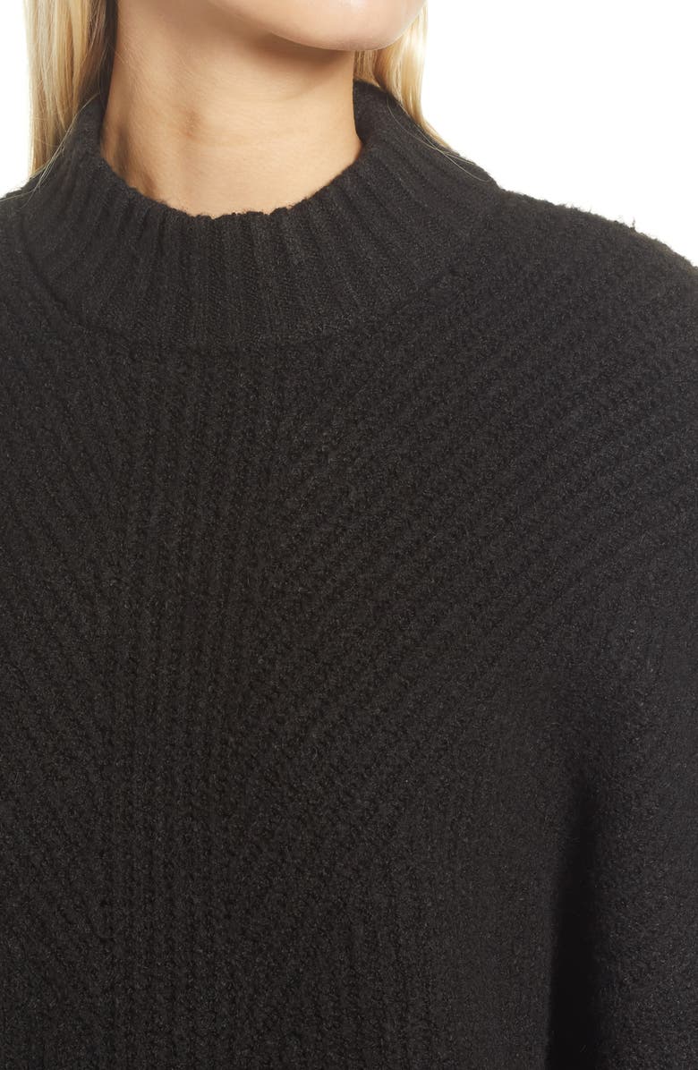 Halogen<sup>®</sup> Oversize Mock Neck Sweater, Alternate, color, 