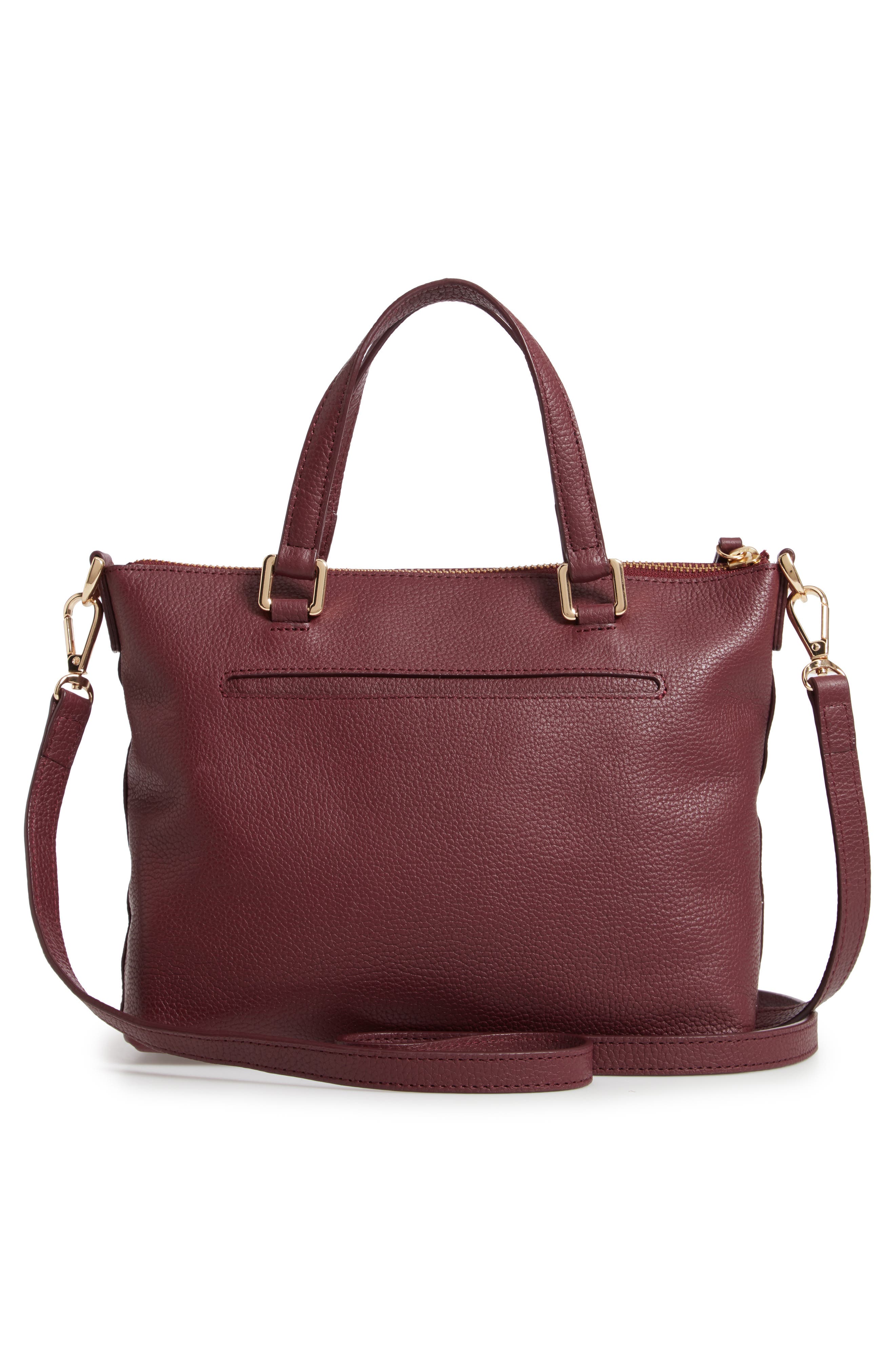 Lexa Leather Crossbody Bag, Alternate, color, BURGUNDY LONDON
