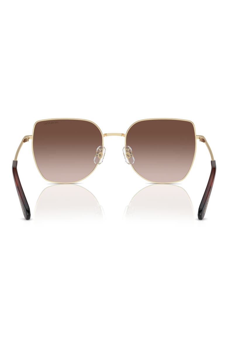59mm Square Crystal Sunglasses, Alternate, color, PALE GOLD