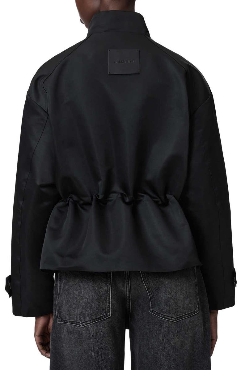 AllSaints Oversize Luellah Jacket, Alternate, color, Black