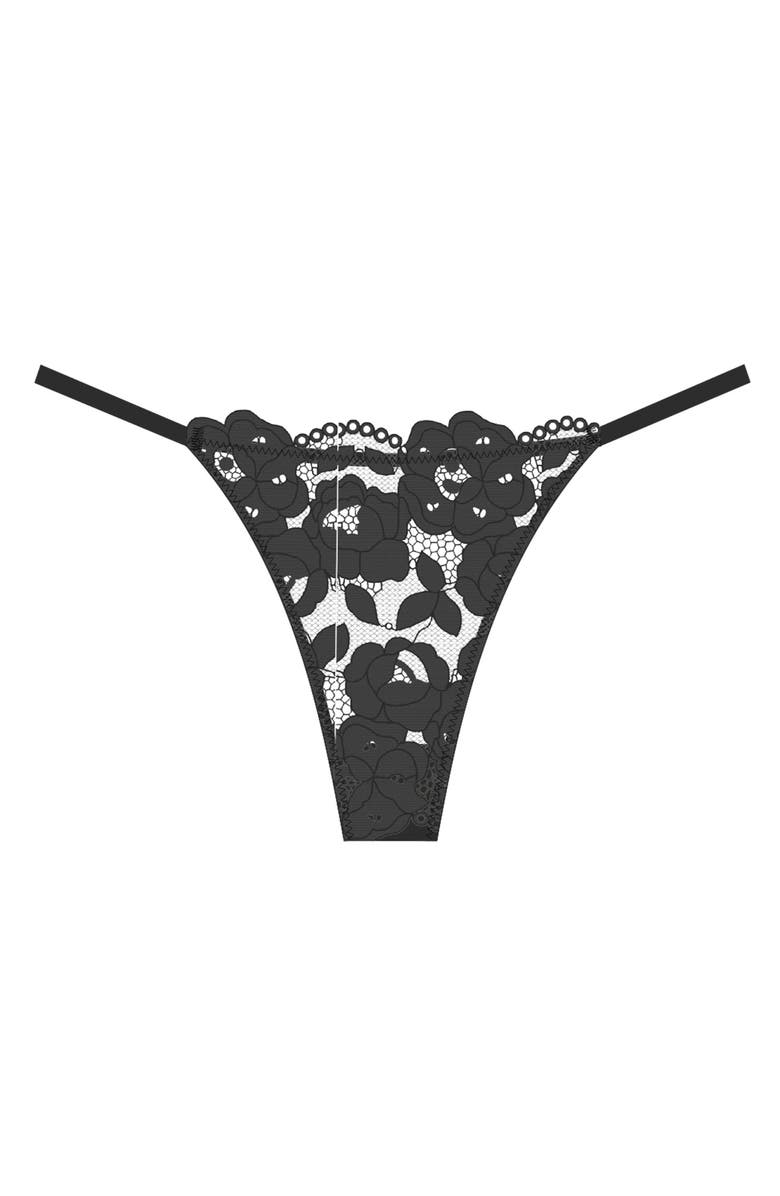 Cosabella Romanza G-String, Alternate, color, Black