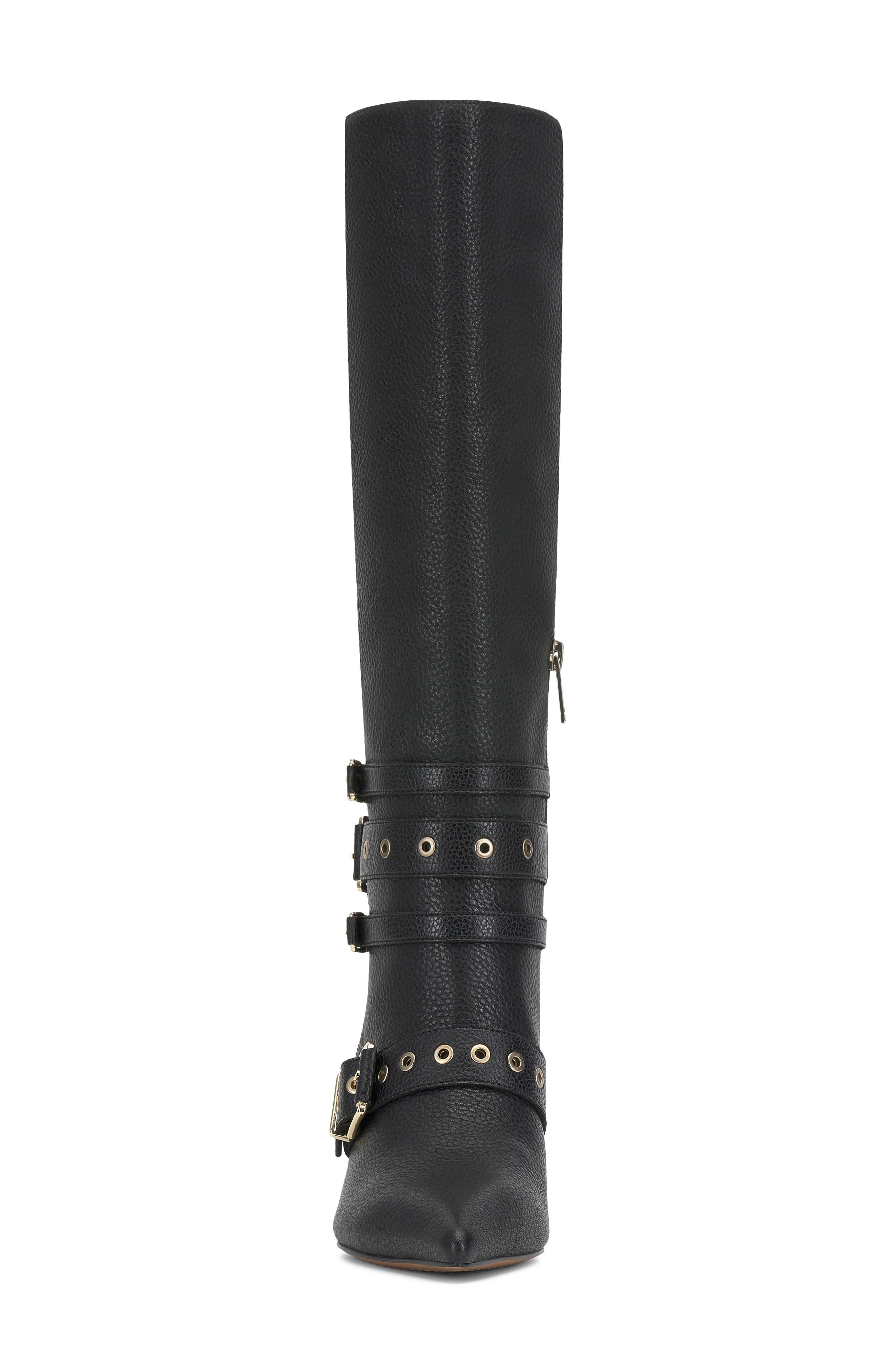 Vince Camuto Tyleen Pointed Toe Knee High Boot, Alternate, color, Black