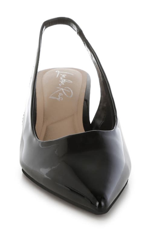 London Rag Pentas Kitten Heel Slingback Pump In Black