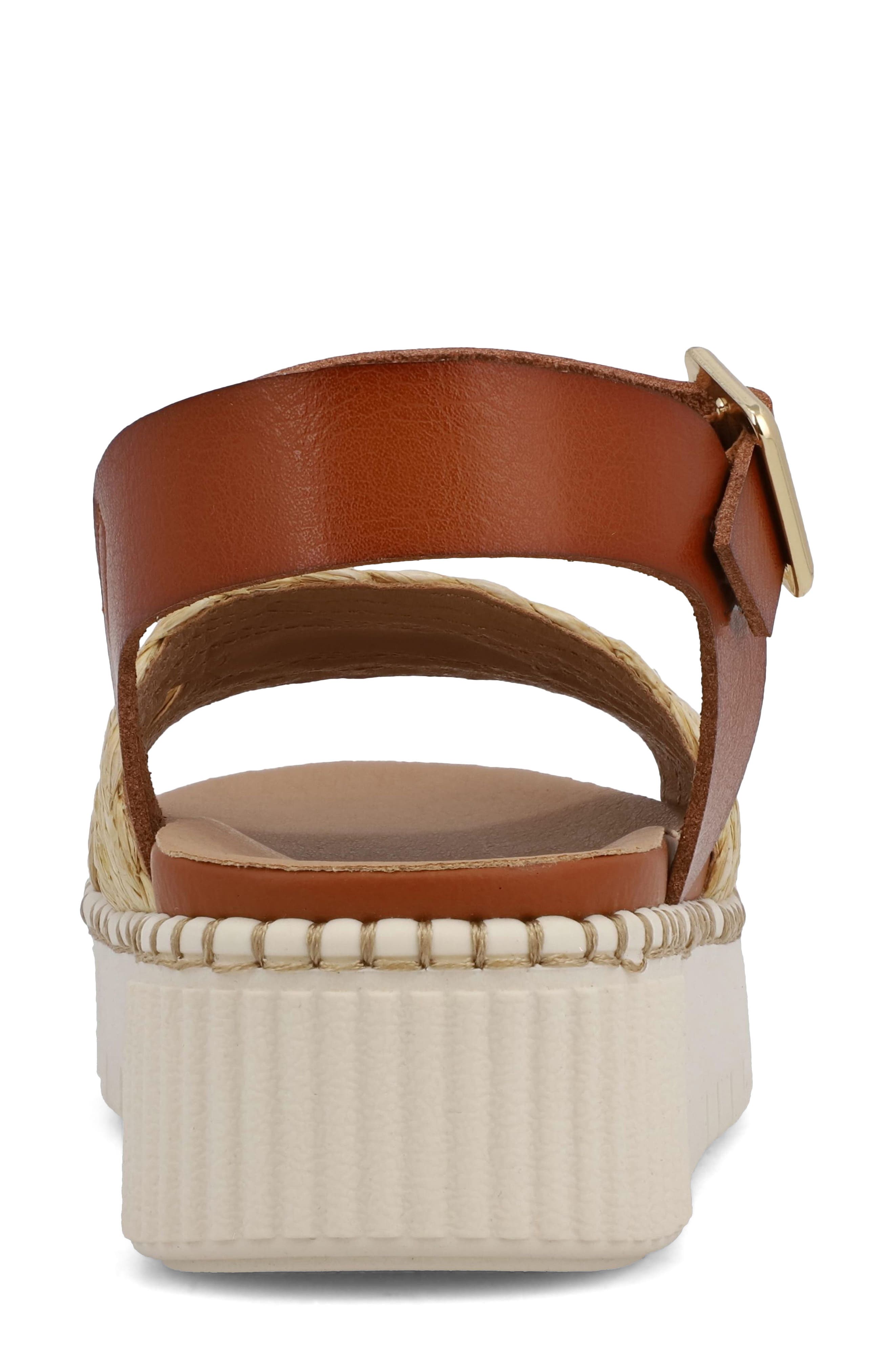 Jacklyn Ankle Strap Platform Sandal, Alternate, color, TAN