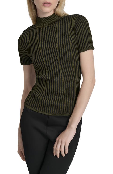 Mock Neck Knit Top