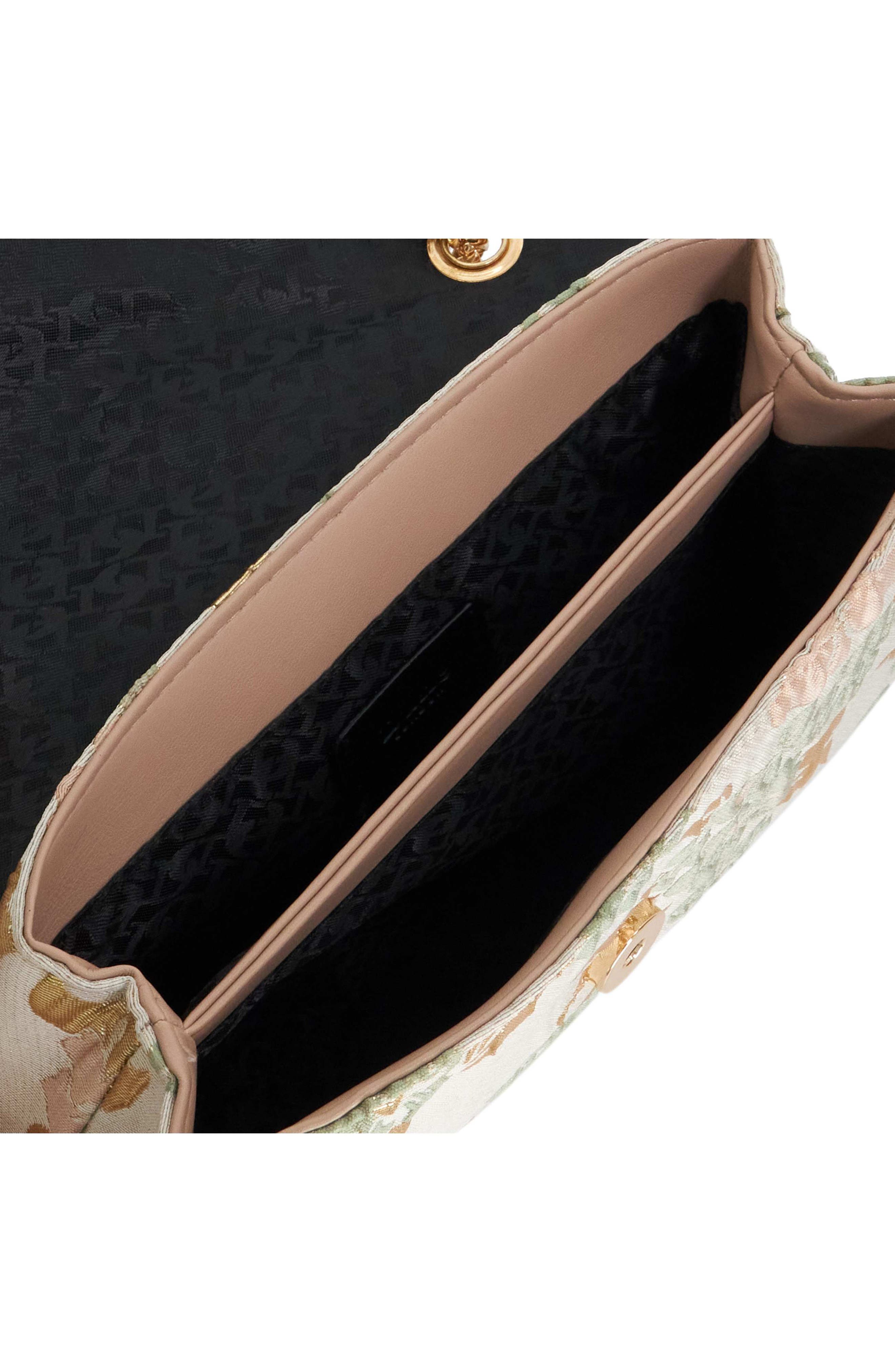 Erose Jacquard Flap Shoulder Bag, Alternate, color, BEIGE MULTI