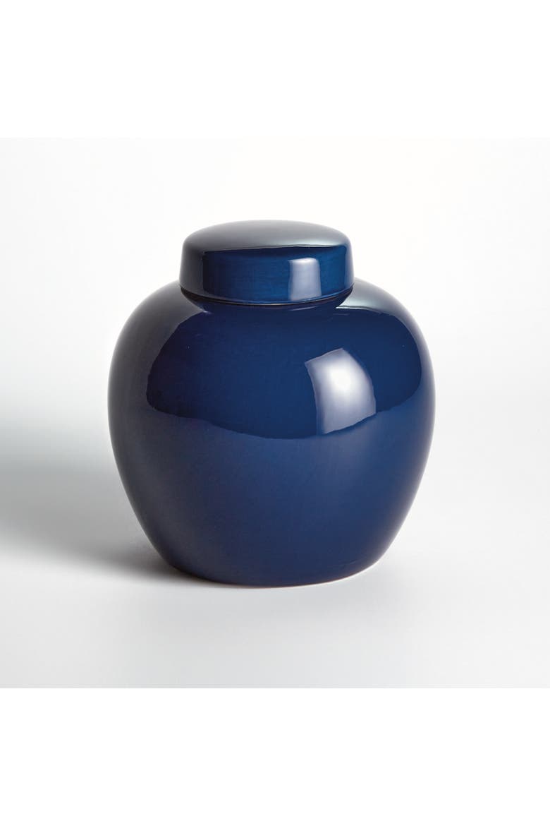 Koa Navy Lidded Jar, Alternate, color, Blue