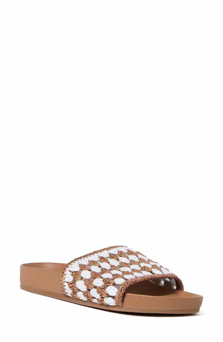 Loeffler Randall Henri Crochet Raffia Slide Sandal