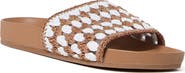 Loeffler Randall Henri Crochet Raffia Slide Sandal