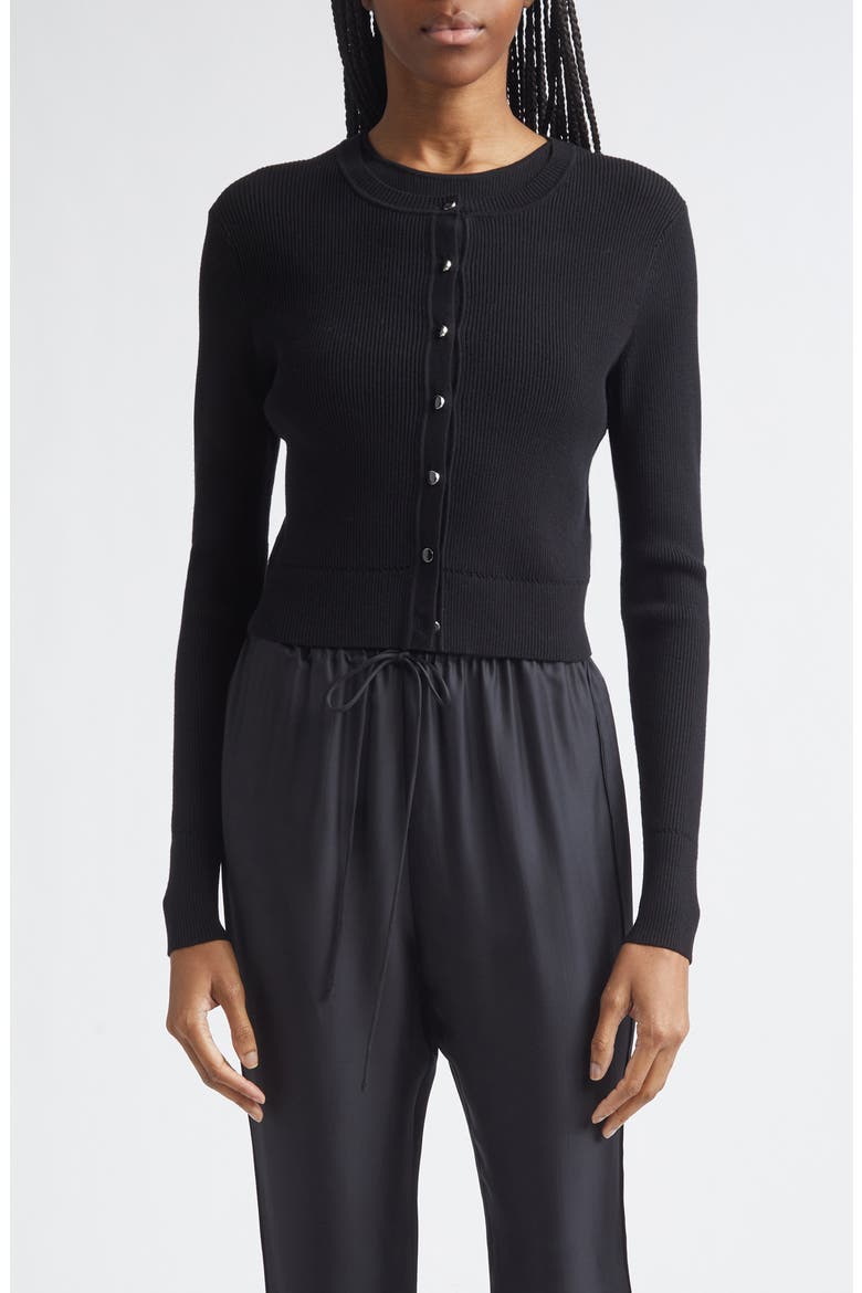 Zoe Crop Cardigan, Main, color, JET