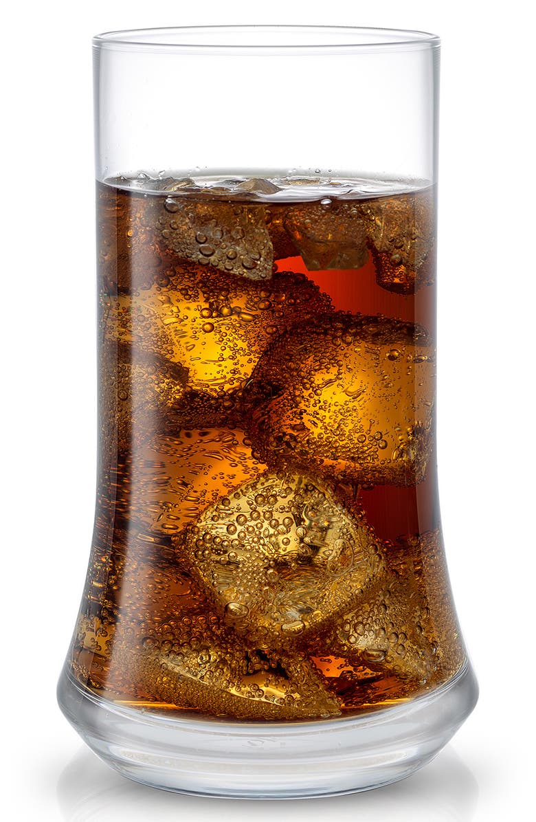 JoyJolt Cosmos Crystal Highball Glasses - Set of 4, Alternate, color, Clear