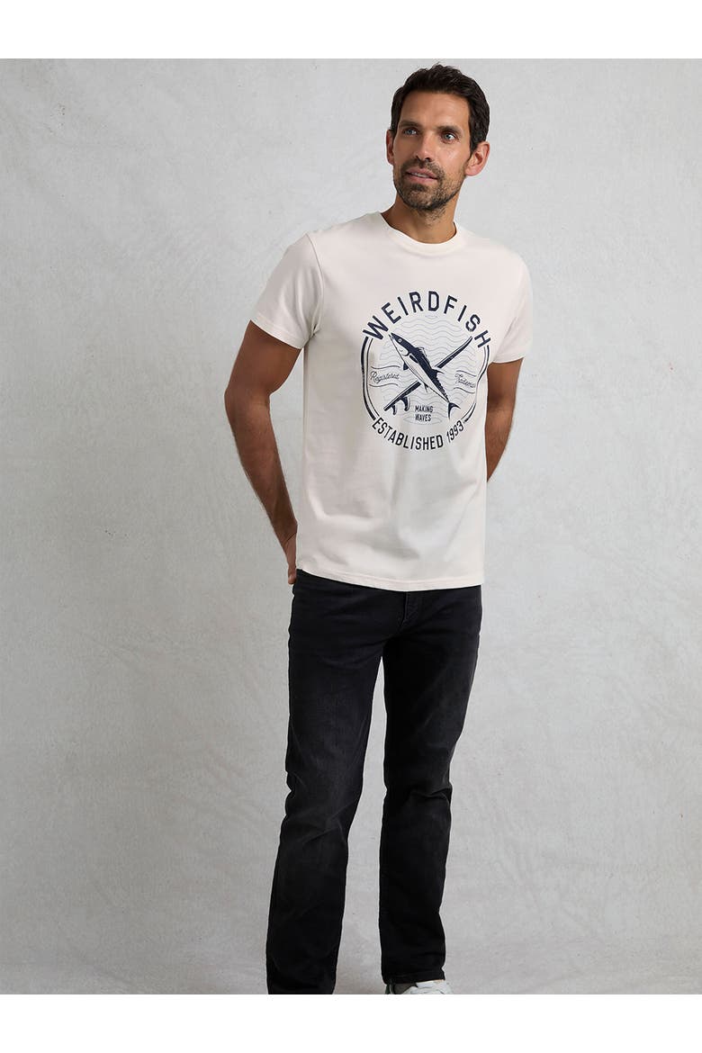 Hudson Front Print Branded T-Shirt, Alternate, color, White