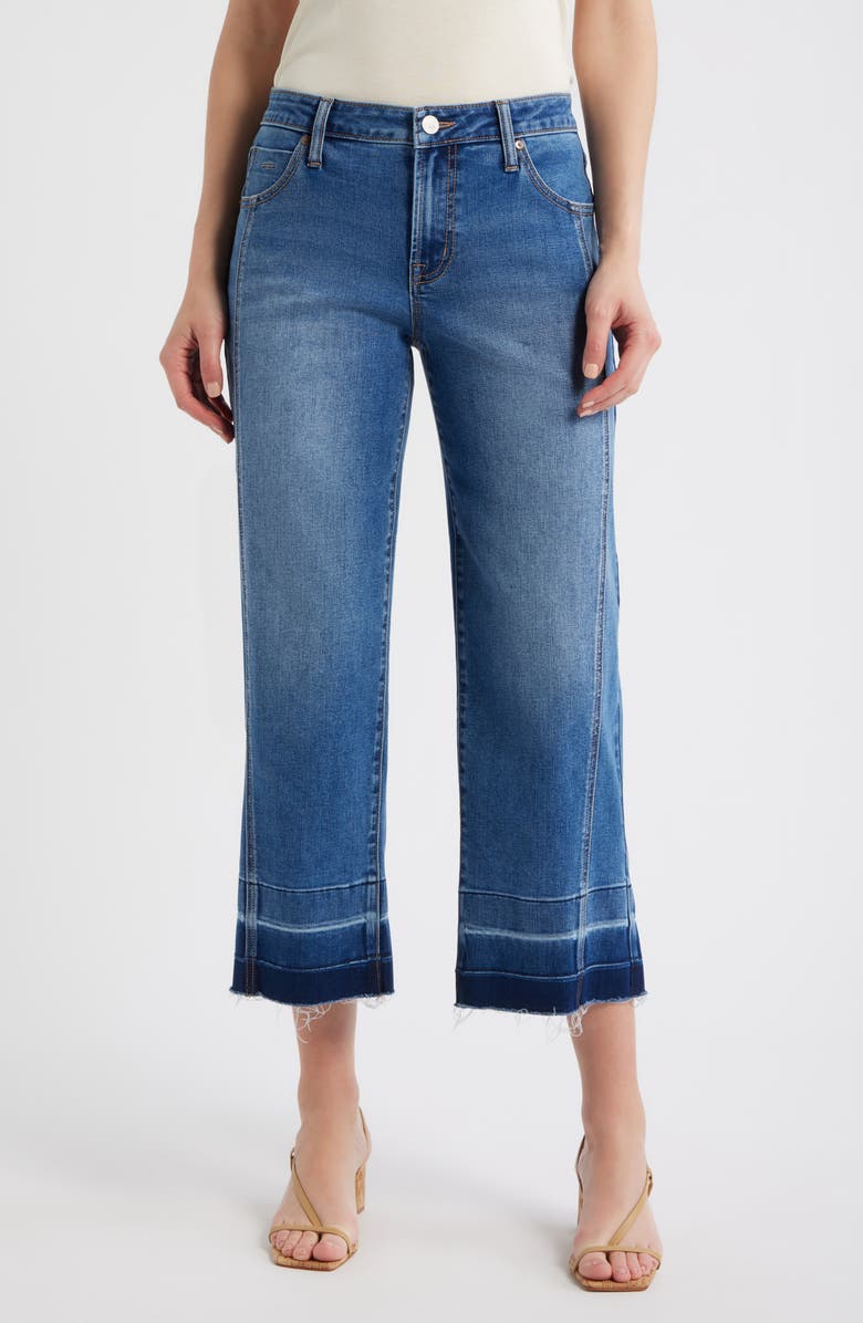 CITY BLUES Release Hem Straight Leg Jeans, Main, color, 