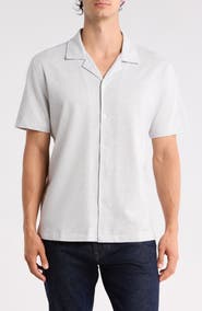 Ted Baker Textured Knit Camp Shirt
