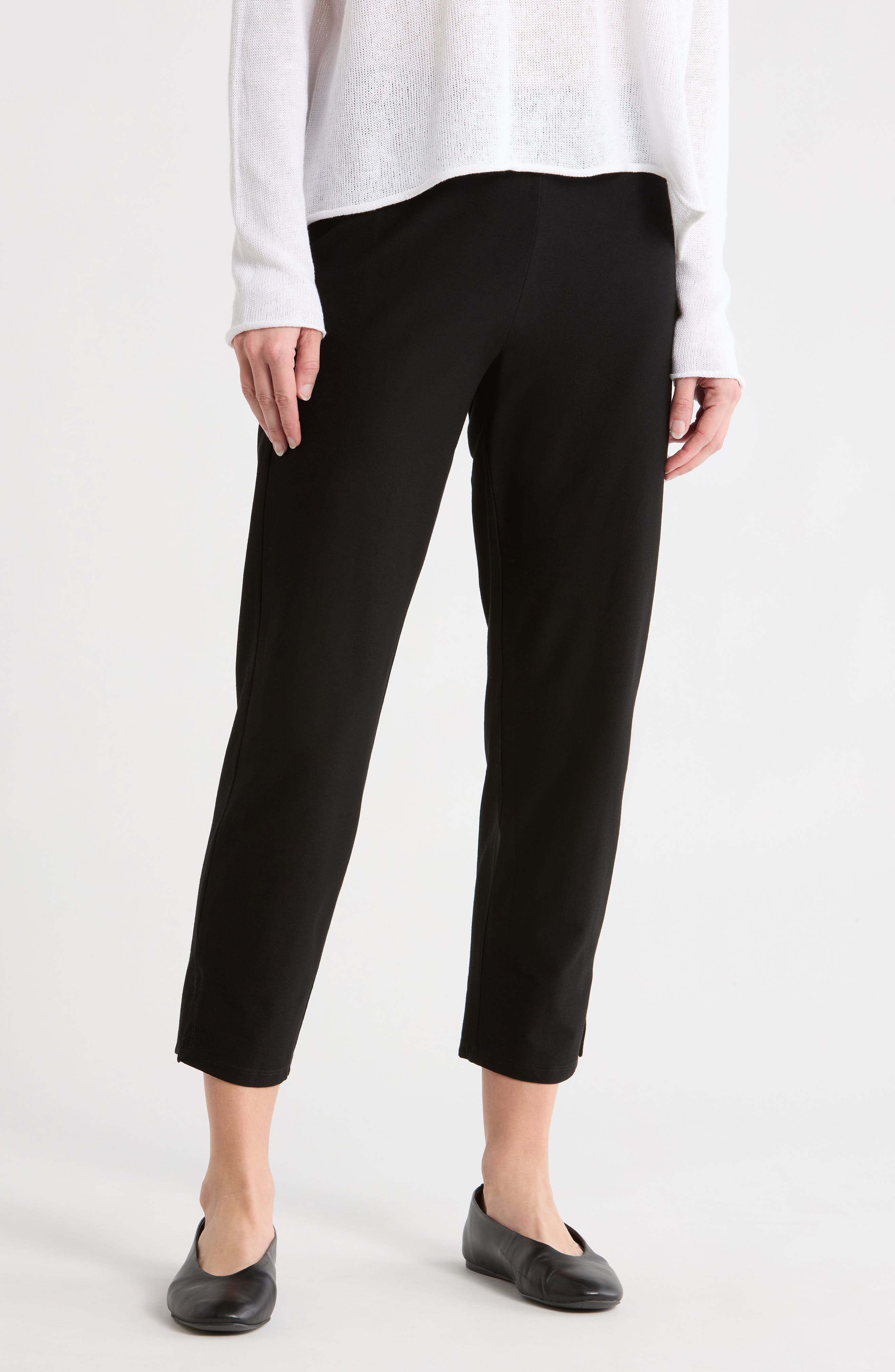 Eileen Fisher High Waist Slim Crop Pants